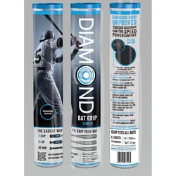 Diamond Series B Black Synthetic Rubber Baseball Bat Grip 1 pk