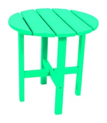 Ivy Terrace Blue Classic Round Plastic End Table