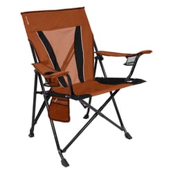Kijaro Dual Lock 1-Position Orange Camping Folding Chair