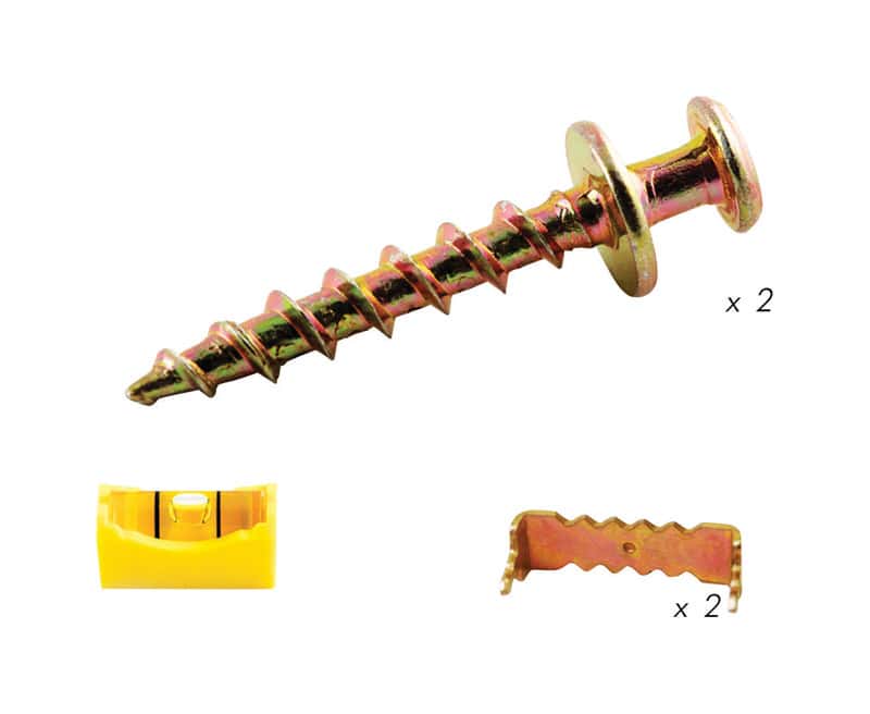 Hangman Gold Wall Hanging Kit 100 lb 2 pk Hangman Gold Wall Hanging Kit 100 lb 2 pk