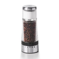 OXO Good Grips Clear/Silver Plastic/Stainless Steel 2-in-1 Salt & Pepper Grinder Shaker 4-3/4 oz