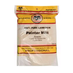Linzer  7 in. W Yellow  Lambskin  Painter's Mitt 