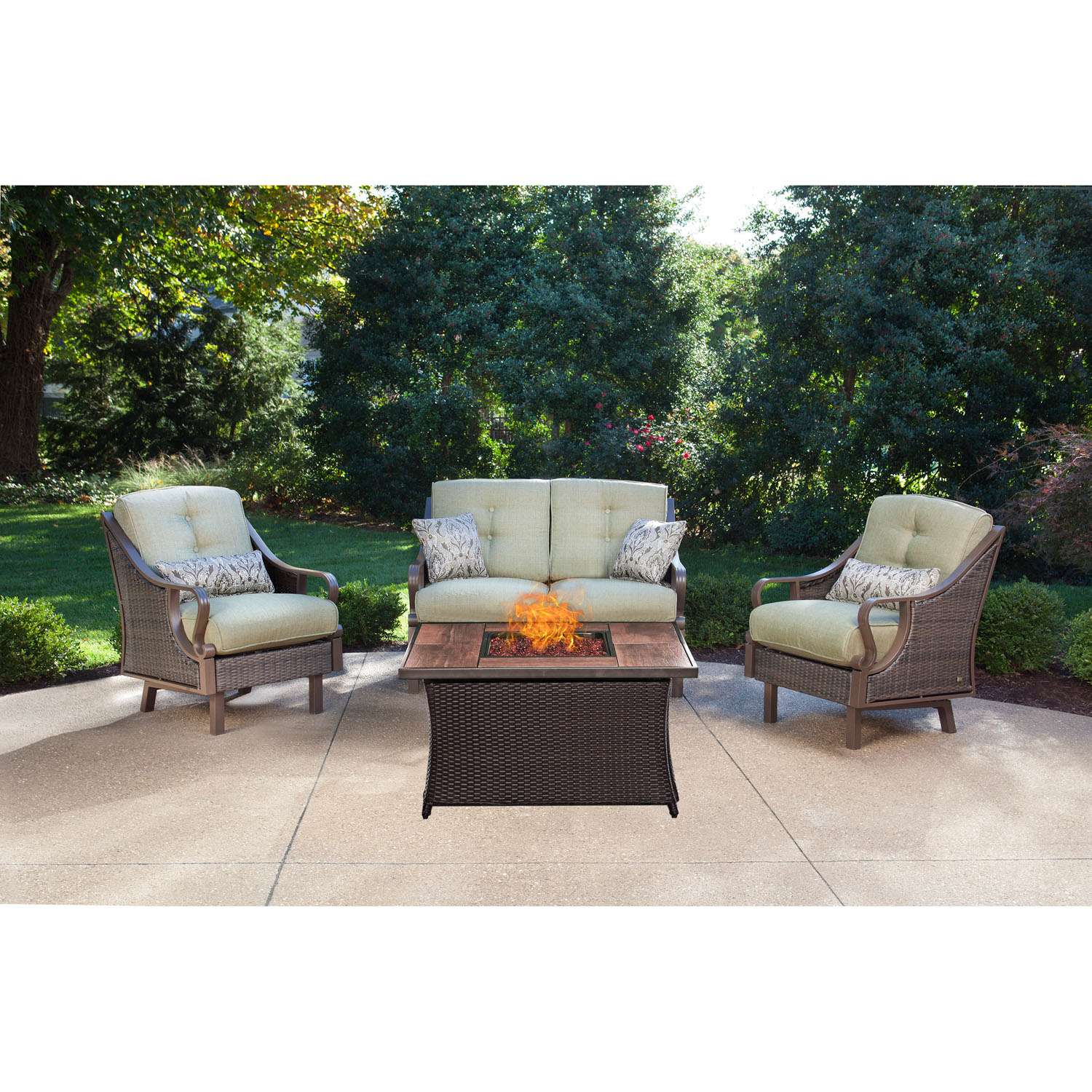 Hanover patio furniture cheap with fire pit