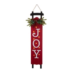 Glitzhome LED Joy 40.50 in. Porch Sign