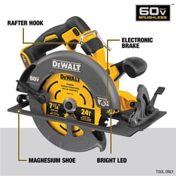 DeWalt 60V 7-1/4 in. Cordless Brushless Circular Saw Tool Only