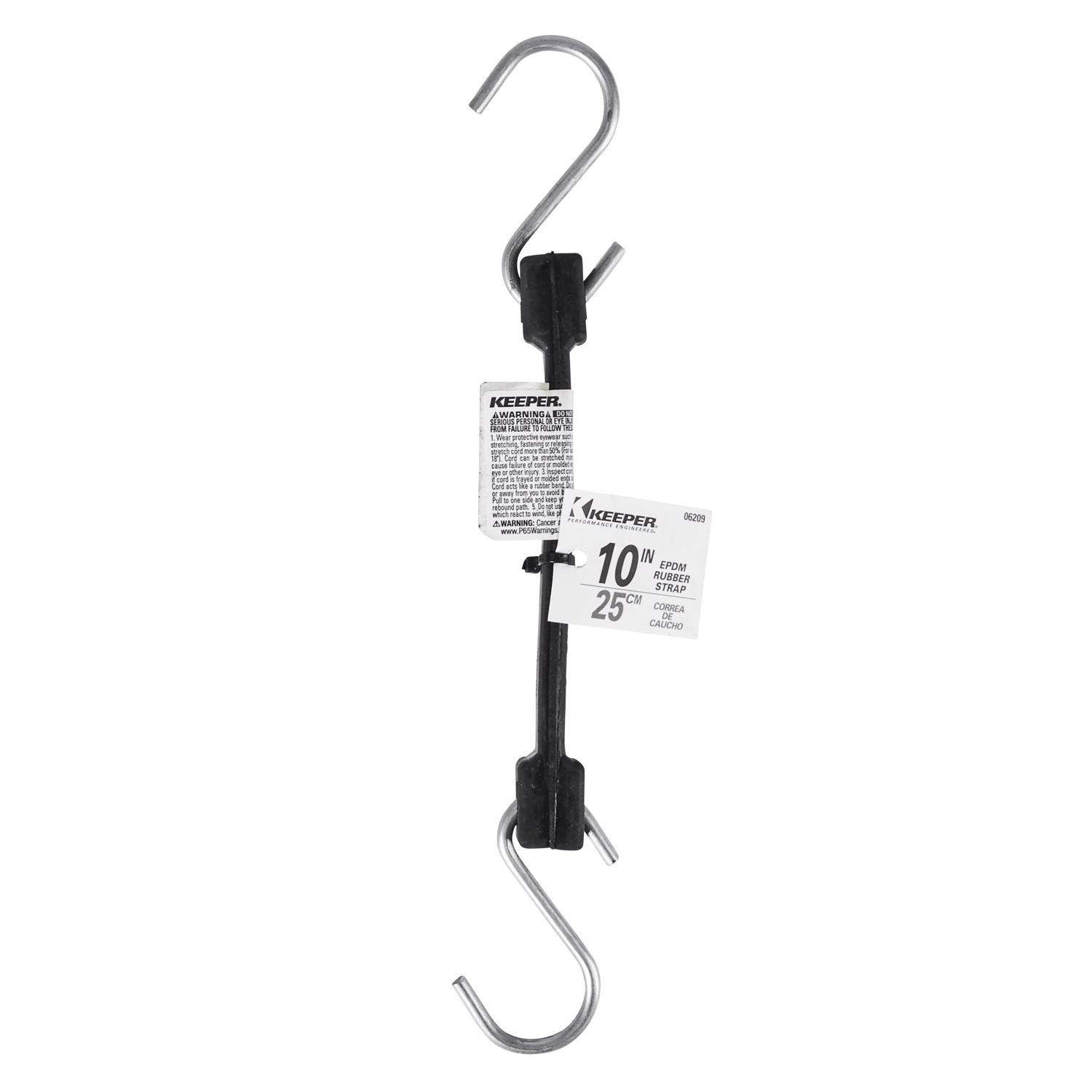 Keeper Black Tarp Strap 10 in. L 1 pk Ace Hardware