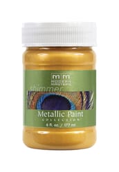 Modern Masters Metallic Paint Collection Satin Gold Rush Water-Based Metallic Paint 6 oz