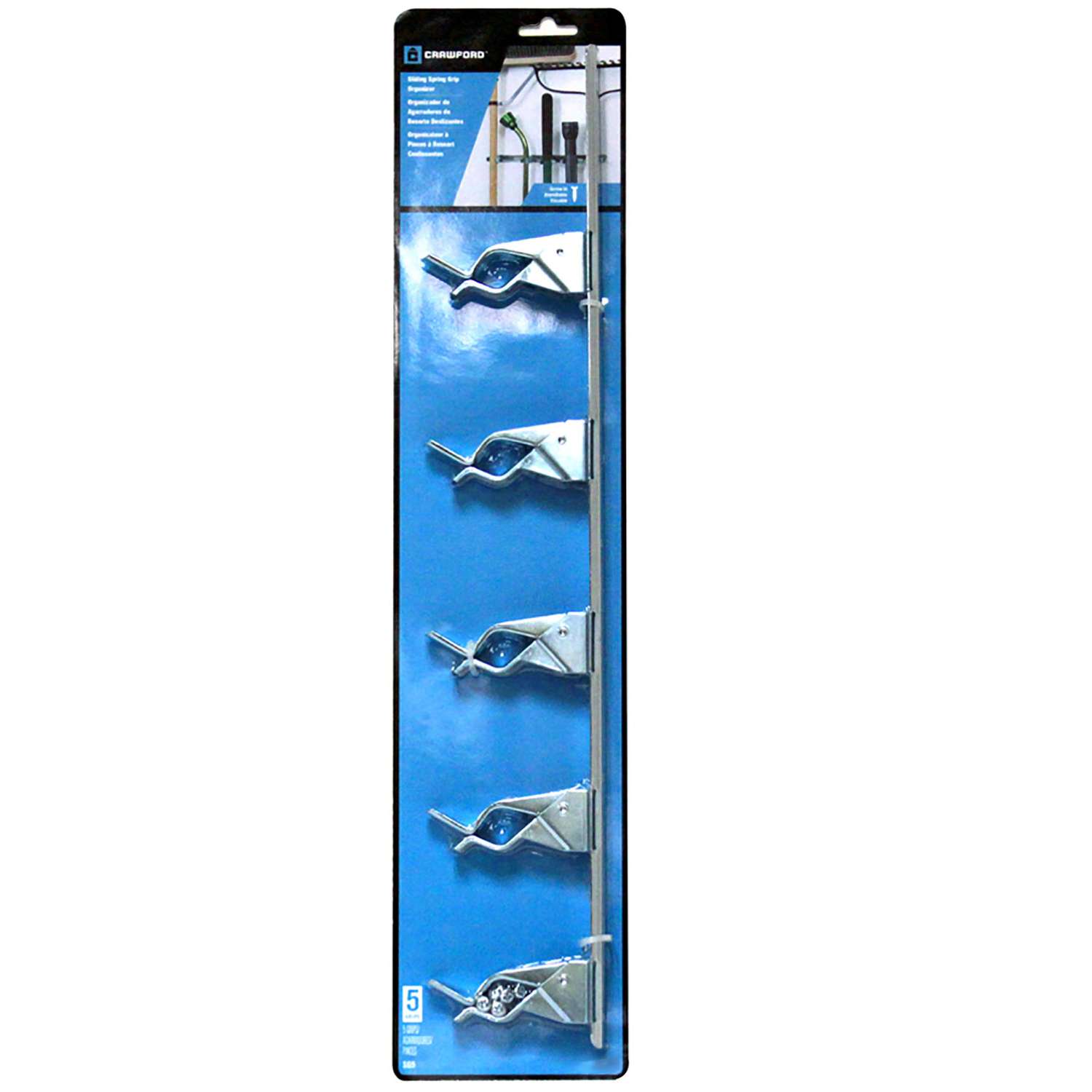 Crawford Zinc-Plated Silver Steel Spring Clip For 7/8 1 pk Crawford Zinc-Plated Silver Steel Spring Clip For 7/8 1 pk