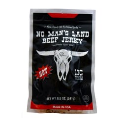 No Man's Land Hot Beef Jerky 8.5 oz Bagged