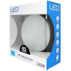 Feit LED 4.58 in. H X 13 in. W X 13 in. L Oil Rubbed Bronze White LED Flat Panel Light Fixture