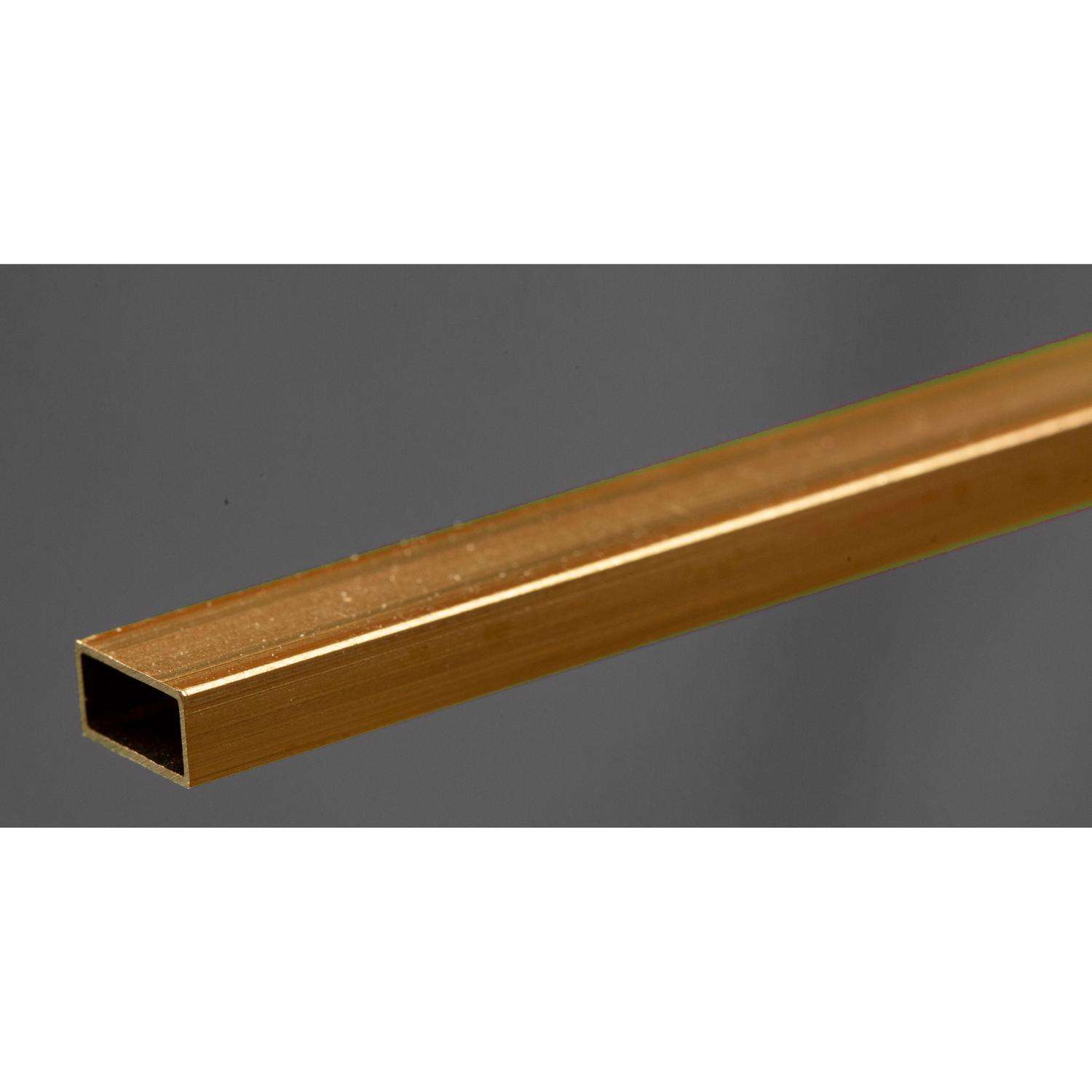 K&S 5/16 in. W X 12 in. L Rectangular Brass Tube 1 pk K&S 5/16 in. W X 12 in. L Rectangular Brass Tube 1 pk