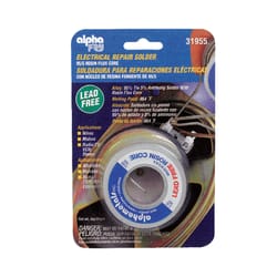 Alpha Fry 3 oz Lead-Free Rosin Core Solder Wire 0.06 in. D Tin/Antimony 95/5 1 pc