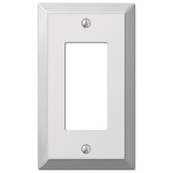 Amerelle Century Polished Chrome 1 gang Stamped Steel Decorator Wall Plate 1 pk