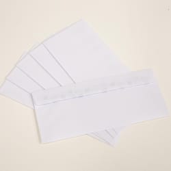 Bazic Products 4-1/8 in. W X 9-1/2 in. L No. 10 White Envelopes 40 pk