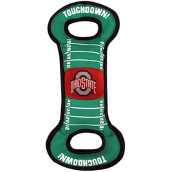 Pets First NFL Green Nylon Ohio State Buckeyes Dog Tug Toy 1 pk