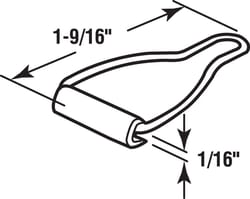 Prime-Line Silver Aluminum Window Latch 1/16 in. W X 1-9/16 in. L For Spline Channel 4 pk