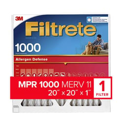 Filtrete Allergen Defense 20 in. W X 20 in. H X 1 in. D 1000 MERV Pleated Air Filter 1 pk