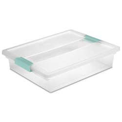 Sterilite 40 in. Clear Wrapping Paper Storage Container 41.38 in. H X 10.63  in. W X 17.13 in. D - Ace Hardware