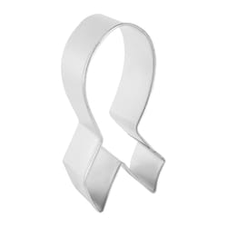 R&M International Ribbon 2 in. W X 4 in. L Cookie Cutter Silver 1 pc