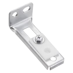 Ace Silver/White Steel Pivot Track Bracket 1 pc