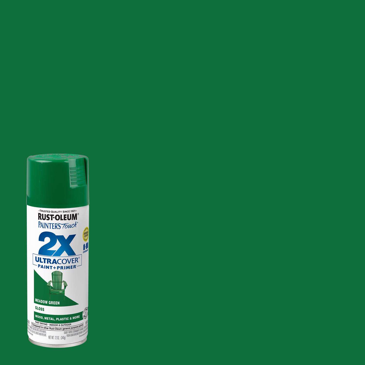 Rust-Oleum Painter's Touch 2X Ultra Cover Gloss Meadow Green Paint ...