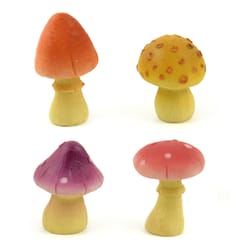 Midwest Design Imports Assorted Polyresin 7 in. H X 1 in. L X 1 in. W Mushroom Outdoor Decoration