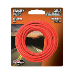 Coleman Cable 7 ft. Stranded 10 Ga. Primary Wire Red