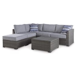 Signature Design by Ashley Petal Road Gray HDPE Frame Loveseat Set