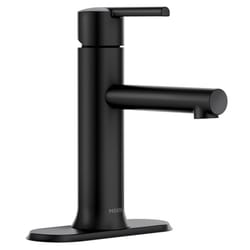 Moen Arlys Matte Black Traditional Bathroom Faucet 4 in.