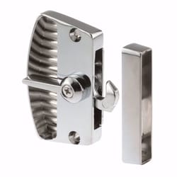 Prime-Line Chrome Silver Cast Metal Latch and Pull 1 pk