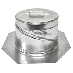 Master Flow 2 in. H X 12 in. D Galvanized Mill Steel Weather Cap