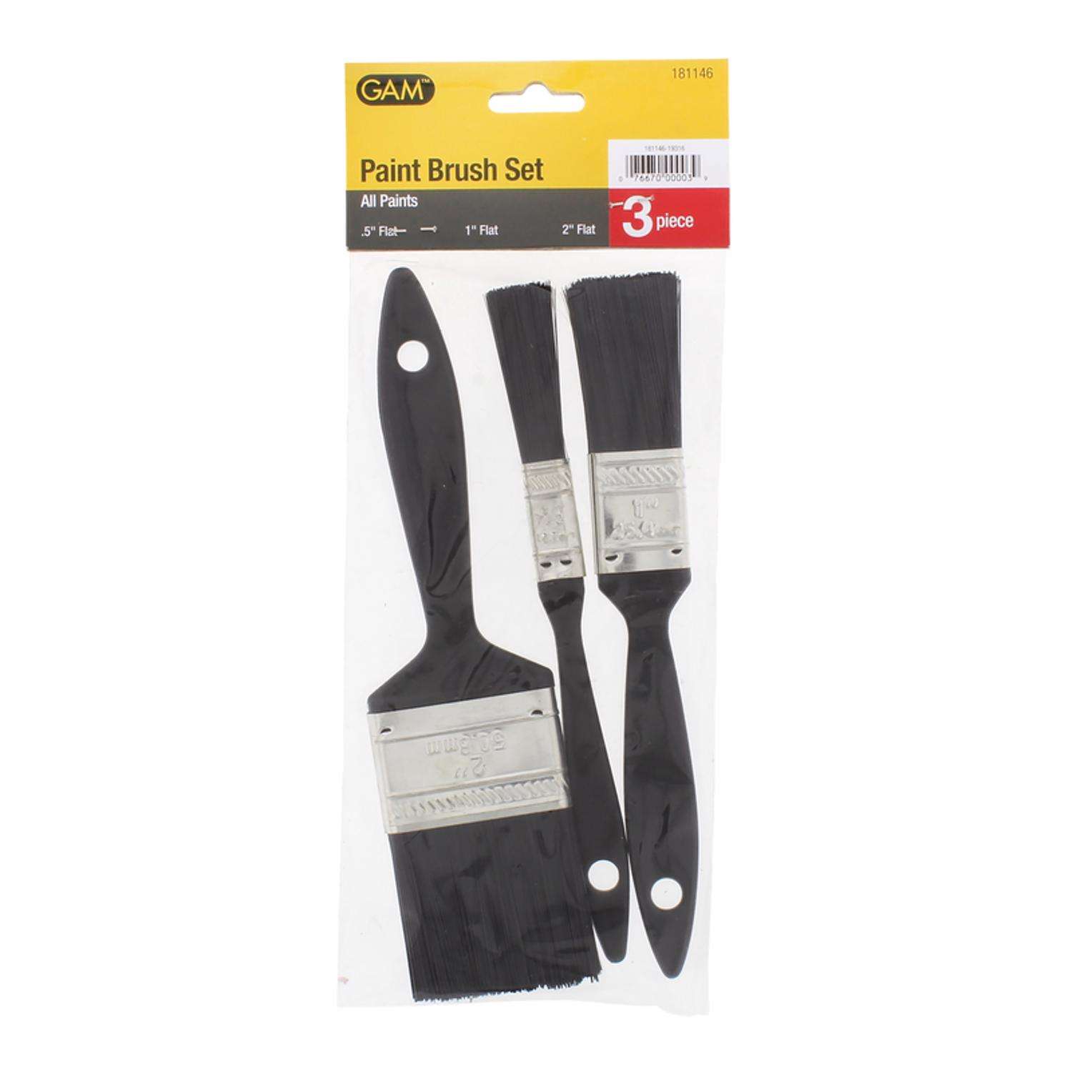 GAM Flat Paint Brush Set Ace Hardware