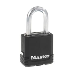 Master Lock 3-9/16 in. H X 1-9/64 in. W X 1-3/4 in. L Steel Ball Bearing Locking Padlock