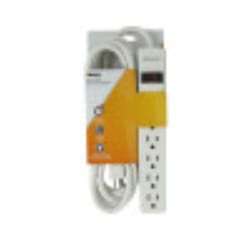 Southwire Woods 8 ft. L 6 outlets Power Strip White