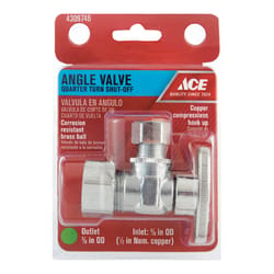 Ace Compression Compression Brass Angle Stop Valve