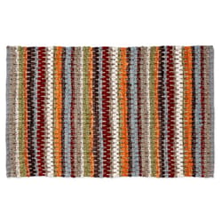 Kane Home 20 in. W X 30 in. L Multicolored Chindi Stripe Cotton Accent Rug