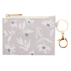 Karma Beige Floral ID Holder Vegan Leather 1 pk