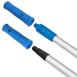 Unger 60 in. L X 1.75 in. D Aluminum Dual Ended Pole Silver/Blue