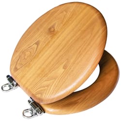 Design House Dalton Round Oak Wood Toilet Seat