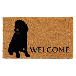 Home & More 2 ft. W X 3 ft. L Multi-color Labrador Welcome Coir Door Mat