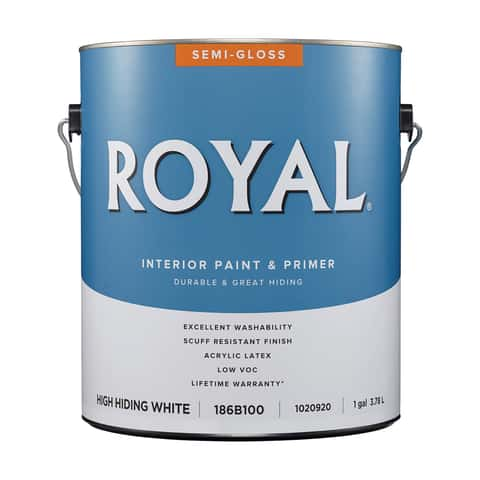 Royal Semi-Gloss High Hiding White Paint Exterior 1 gal - Ace Hardware