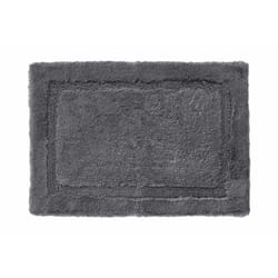 Grund America Asheville 34 in. L X 21 in. W Slate Gray Cotton Bath Rug