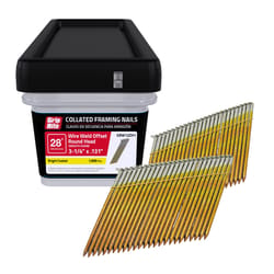 Grip-Rite 3-1/4 in. L Angled Strip Bright Framing Nails 28 deg 1000 pk