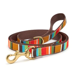 Up Country Brown Stripe Nylon Dog Leash