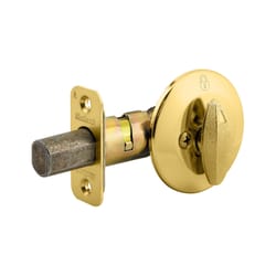 Kwikset Polished Brass Metal Deadbolt