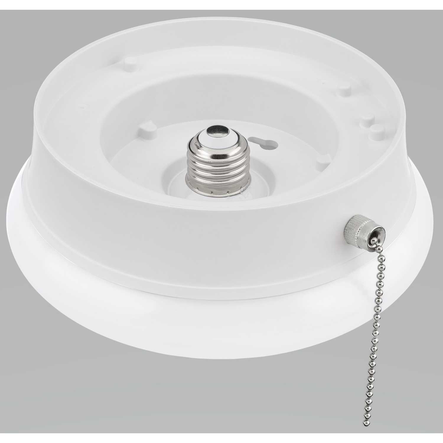 ETi 3.54 in. H x 7 in. W x 7 in. L White LED Ceiling Spin Light Ace