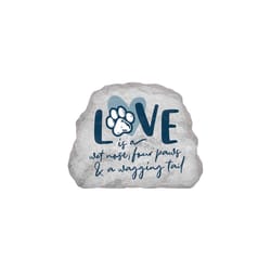 P Graham Dunn 6 in. H X 1 in. W X 7 in. L Gray MDF Love Is Tabletop Sign