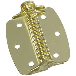 National Hardware 2 in. L Brass-Plated Spring Hinge 2 pk