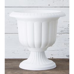 Novelty 14 in. H X 14 in. W X 14 in. D X 14 in. D Resin Classic Urn Urn Planter White