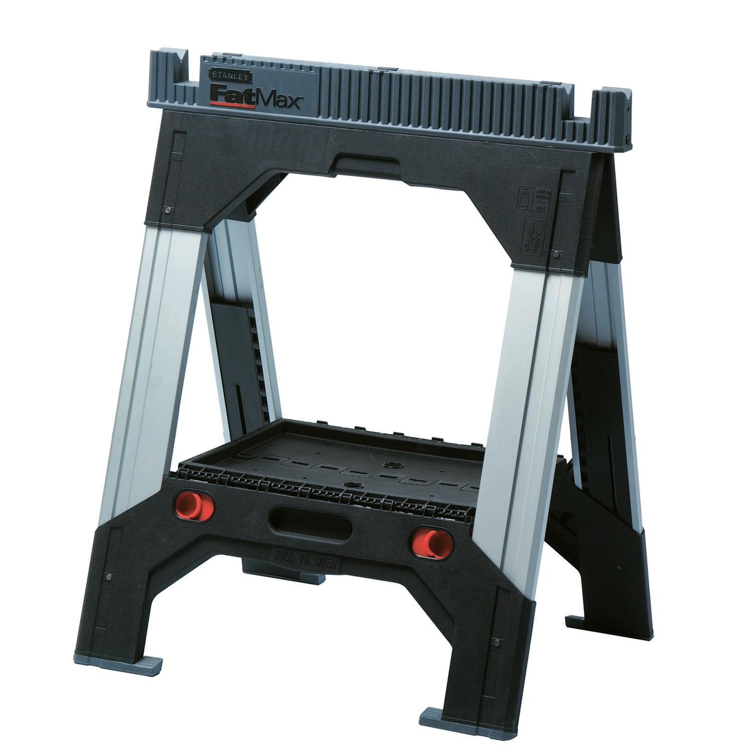 Stanley FatMax 39 in. H X 27-3/16 in. W X 2-1/8 in. D 2 Way Adjustable Sawhorse 1 pk - 011031S - Hardware Accessories  sku 011031S